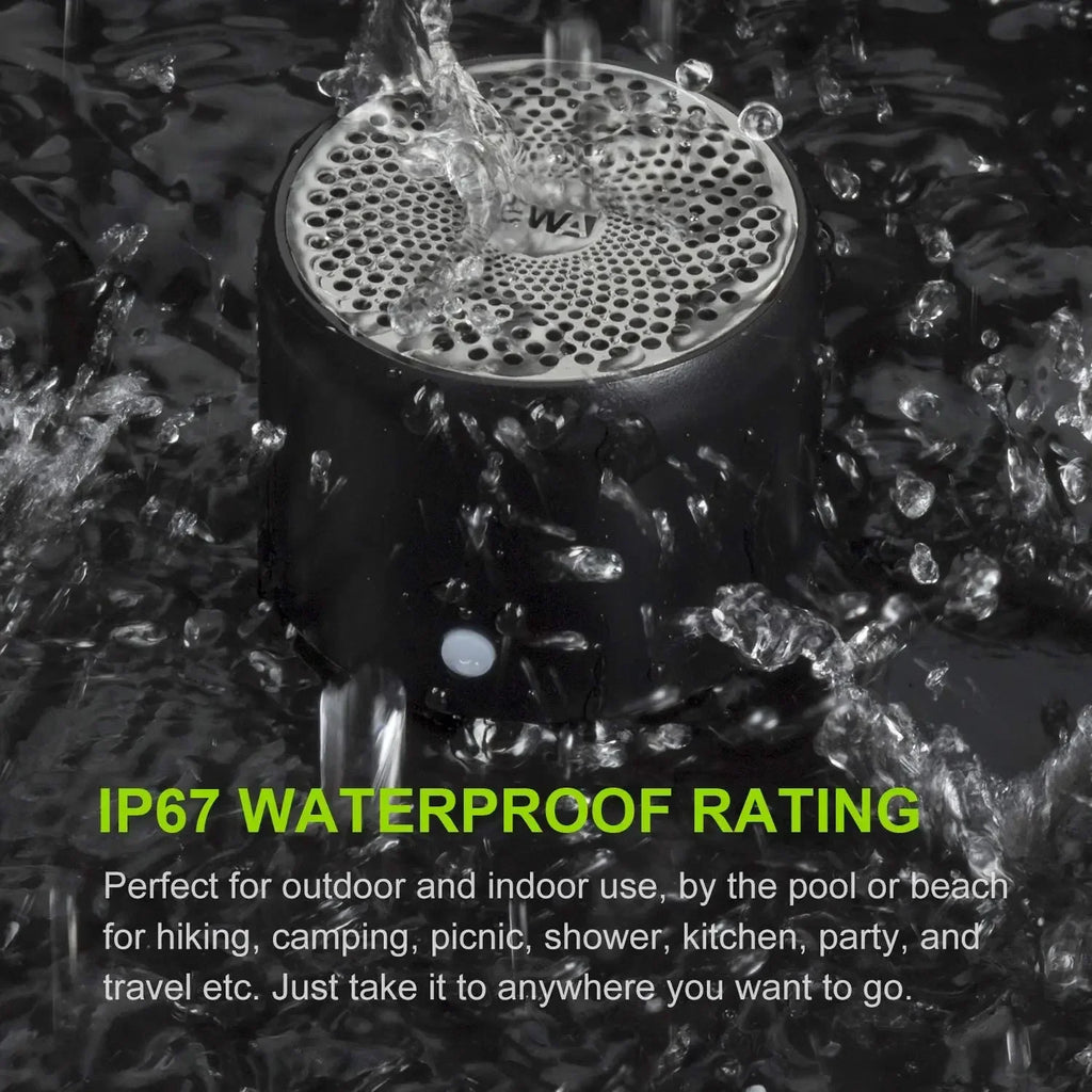 A106 Pro Mini Bluetooth Speaker – Bass Boost, IPX7 Waterproof, with Case