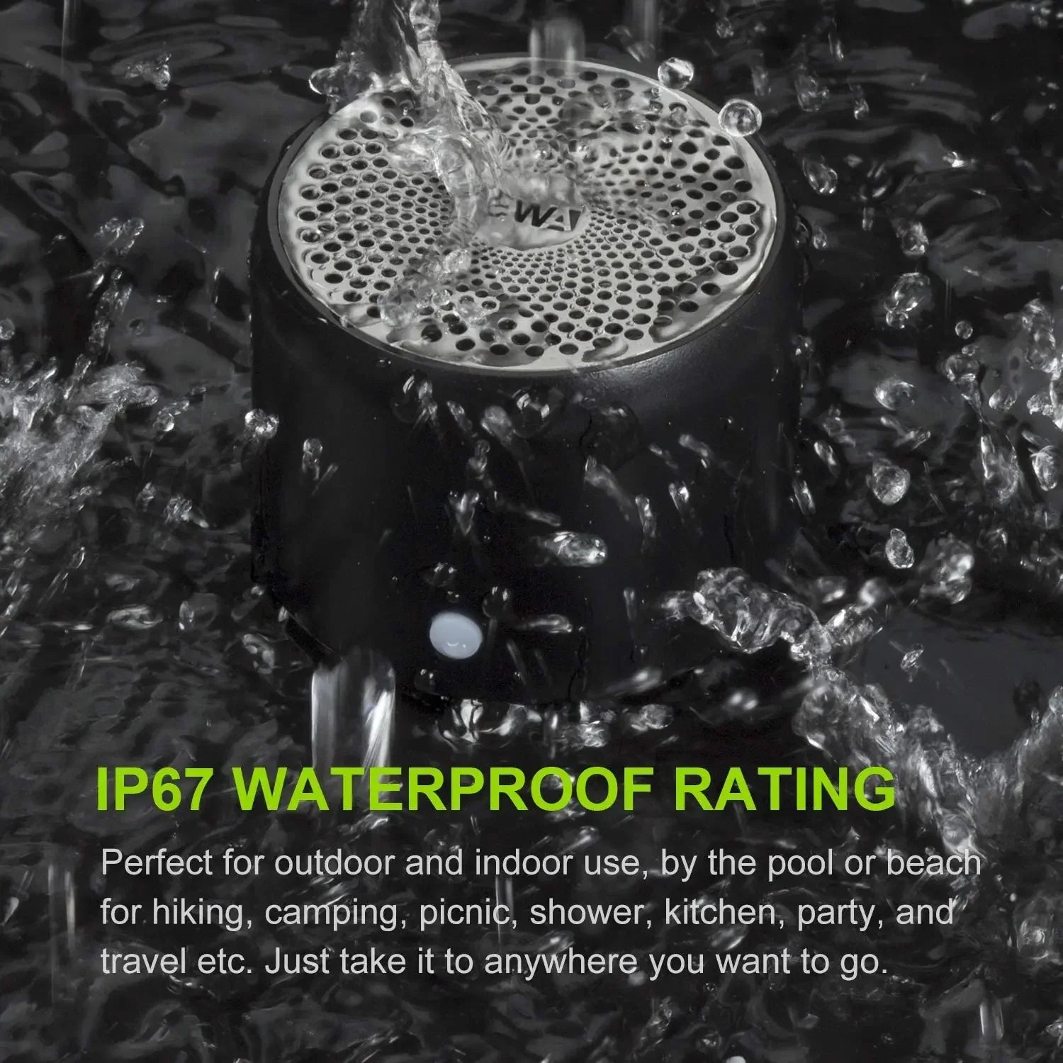 A106 Pro Mini Bluetooth Speaker – Bass Boost, IPX7 Waterproof, with Case