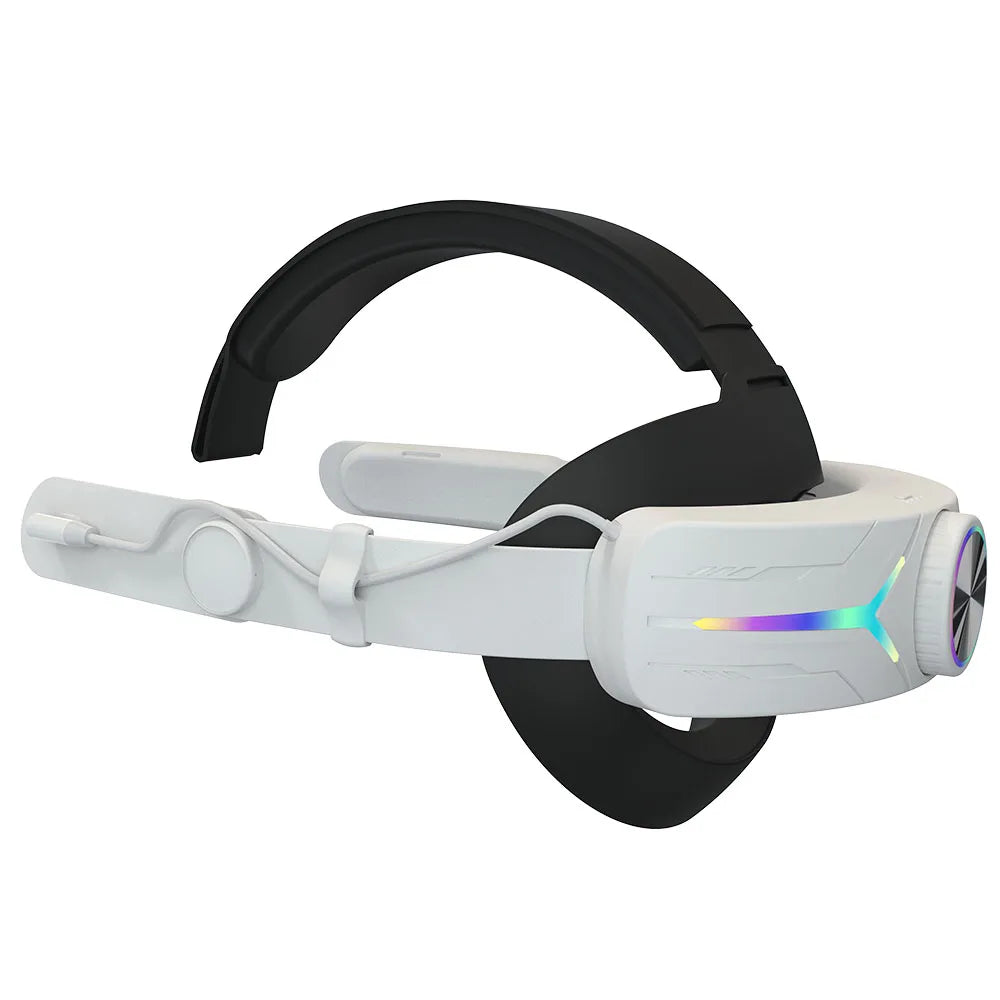 Adjustable RGB VR Head Strap with Rechargeable Battery – Comfort & Performance for VR Headsets