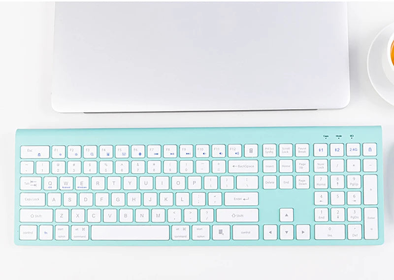 Bluetooth 3-Mode Wireless Keyboard & Mouse Combo – Rechargeable & Multi-Device