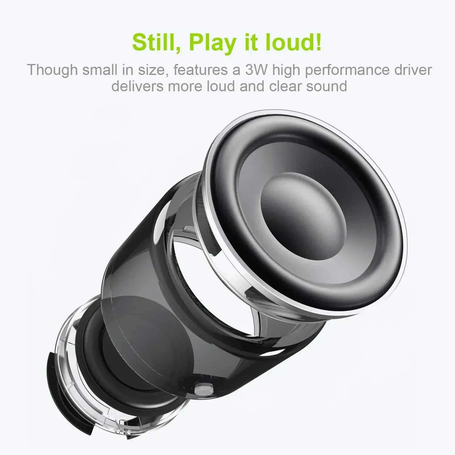 A106 Pro Mini Bluetooth Speaker – Bass Boost, IPX7 Waterproof, with Case