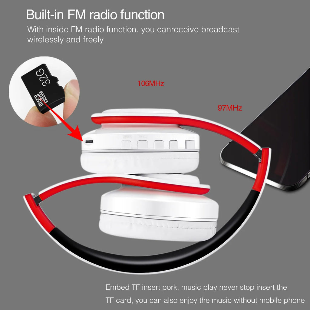 Bluetooth Sports Headphones – Stereo Sound & Foldable Design