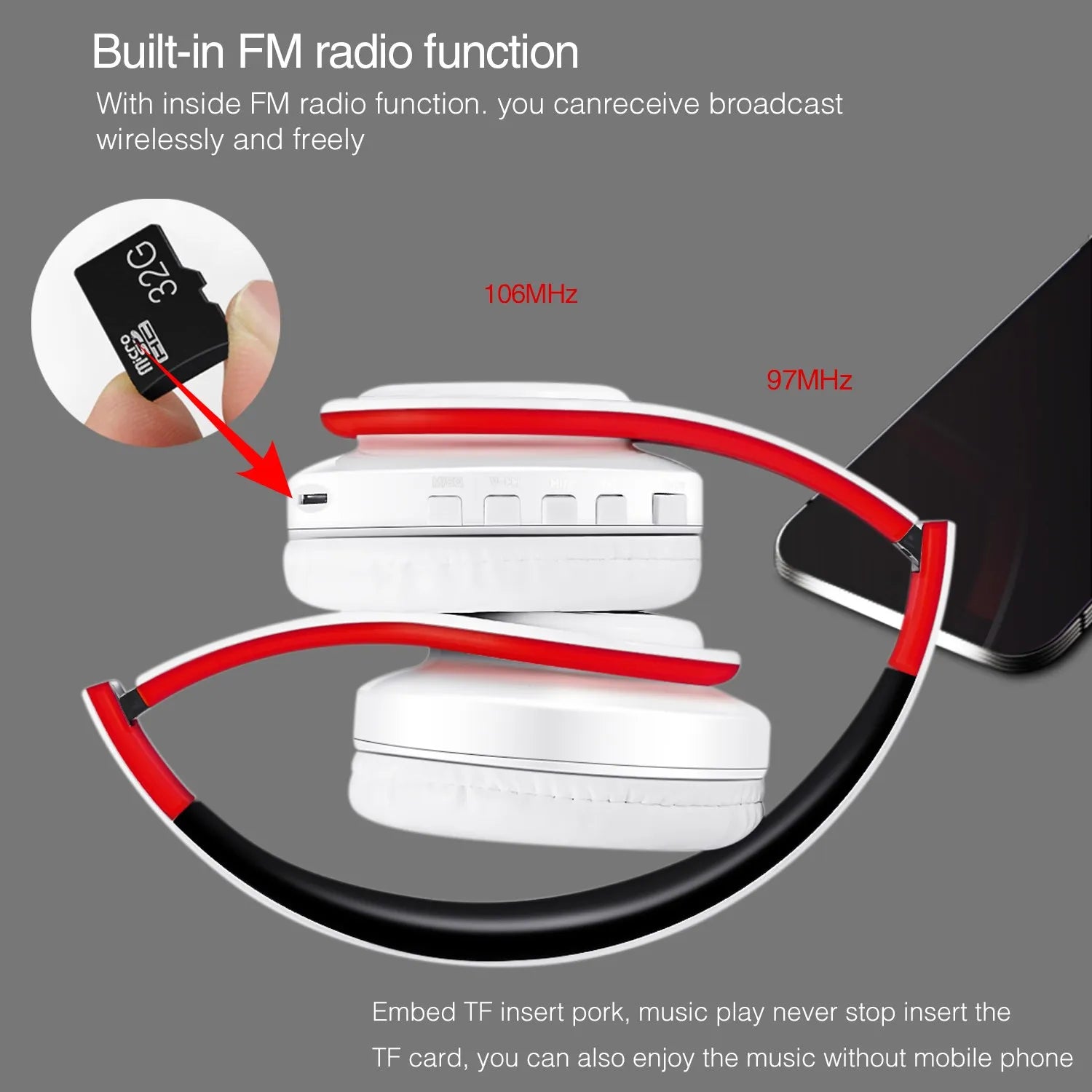 Bluetooth Sports Headphones – Stereo Sound & Foldable Design