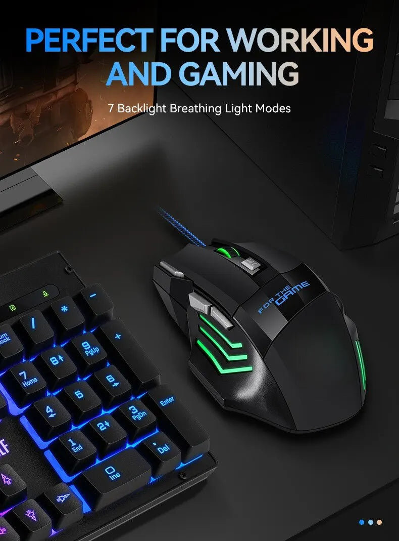 RGB Gaming Mouse – 7D Precision Wired Mouse for Laptop & PC Gamers