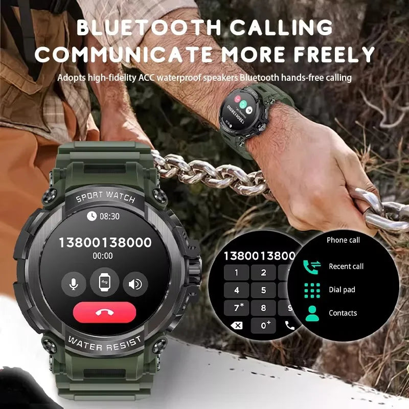 T90 Smart Watch – Bluetooth Call, GPS, 120+ Sports Modes, 600mAh Battery