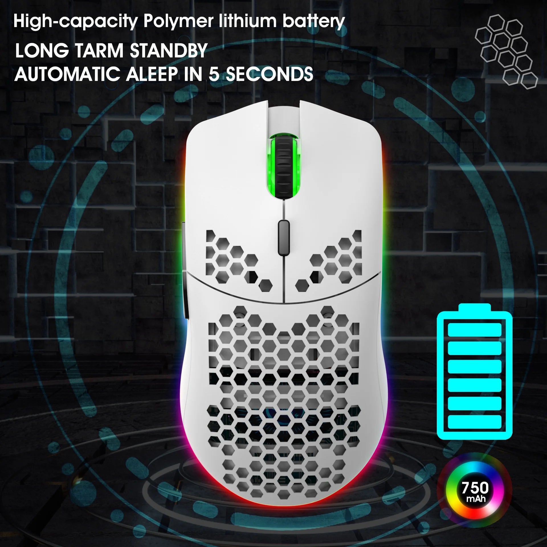 6400DPI Gaming Mouse – 6 Buttons, Macro Programming & RGB Lighting
