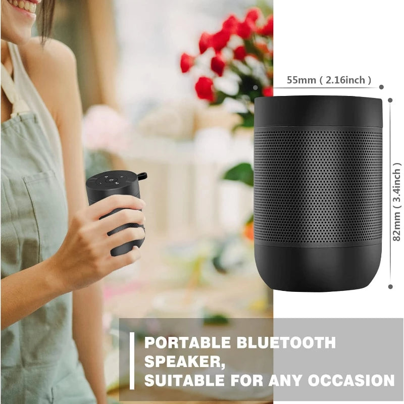 Mini Bluetooth 5.3 Speaker – IP65 Waterproof, HD Sound, TF Card Support