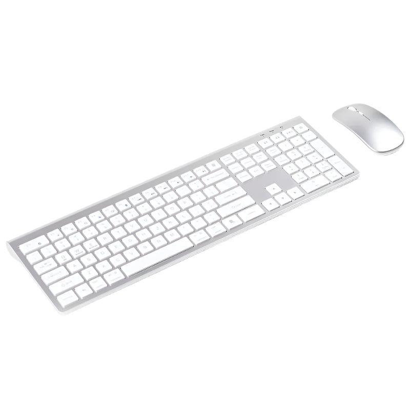 Bluetooth 3-Mode Wireless Keyboard & Mouse Combo – Rechargeable & Multi-Device