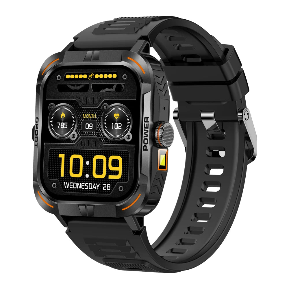 AMOLED Outdoor Smartwatch | Compass, Flashlight & Bluetooth Calling