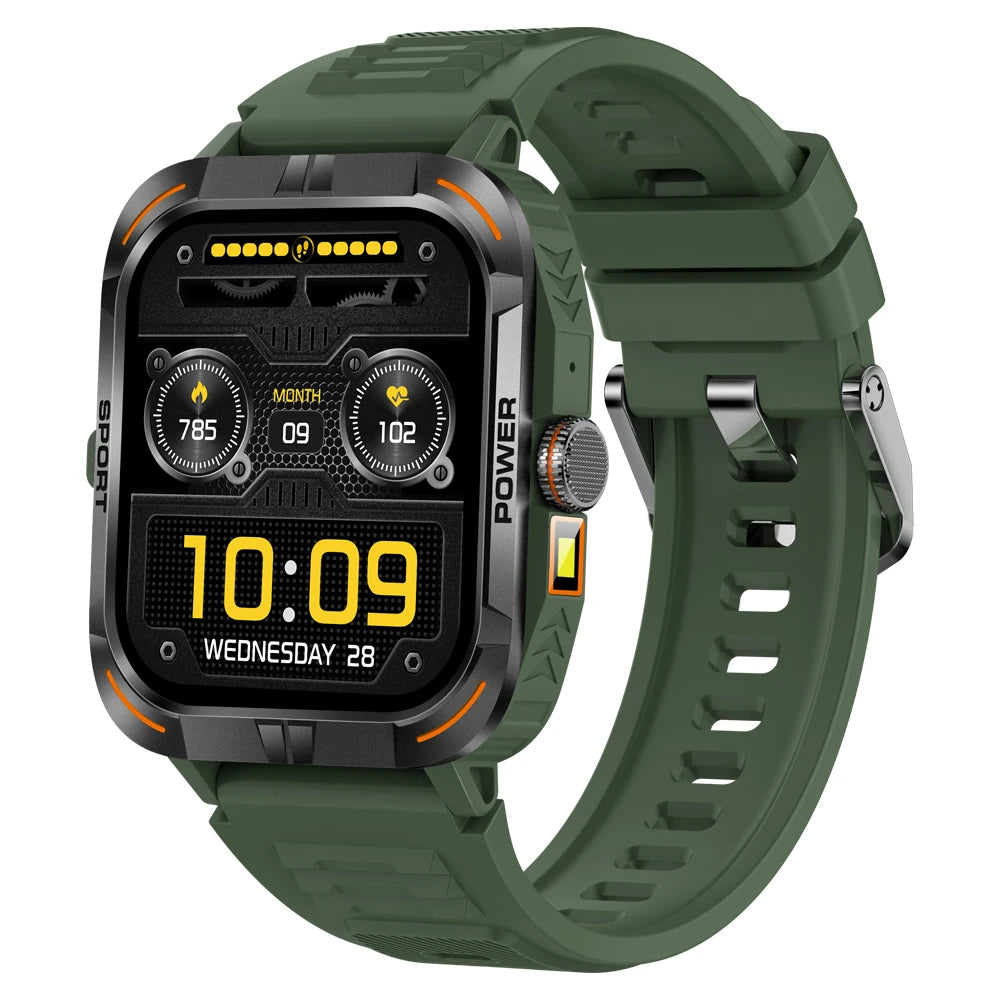 AMOLED Outdoor Smartwatch | Compass, Flashlight & Bluetooth Calling