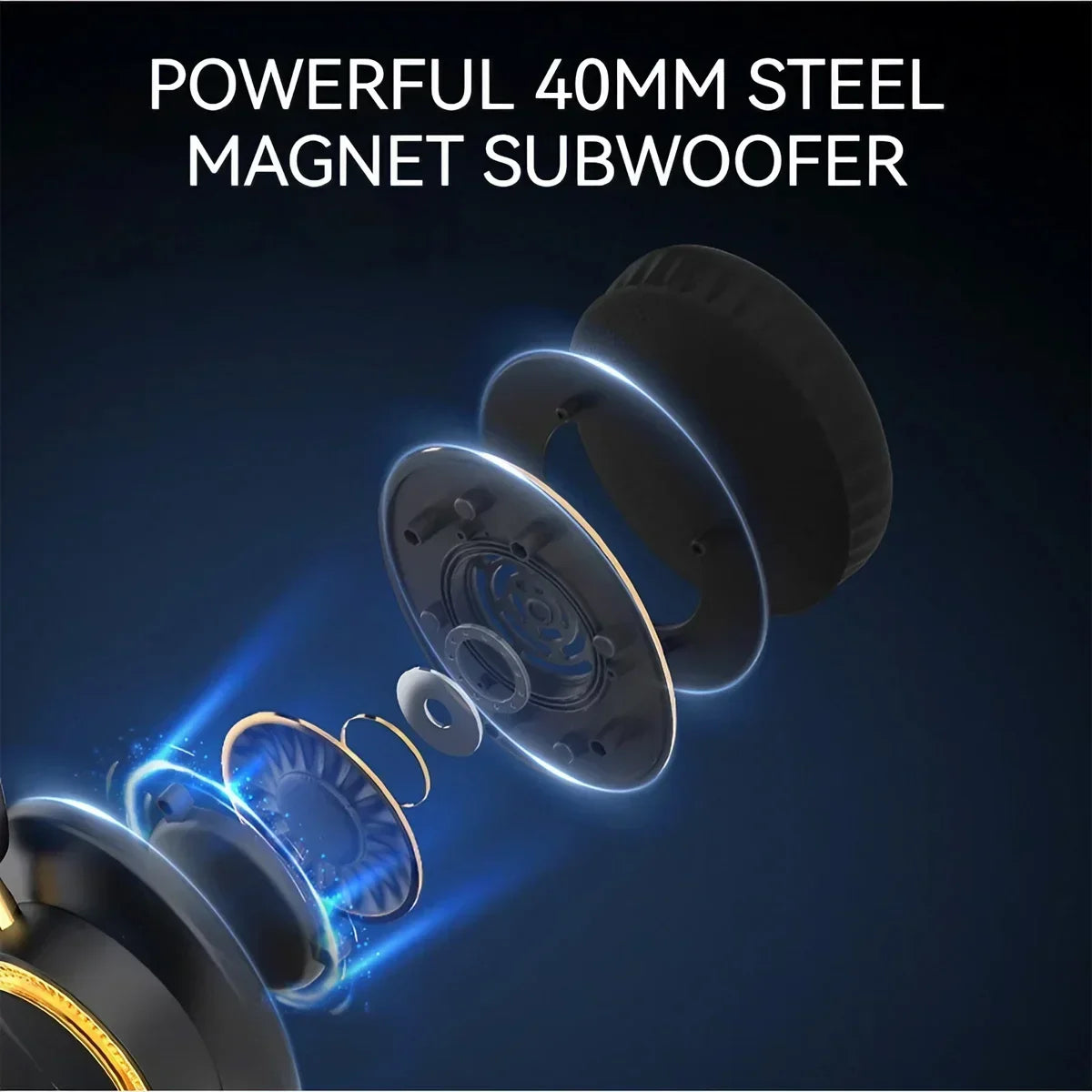 Foldable Bluetooth Sports Headset – Bass Sound, TF Card, Unique Design