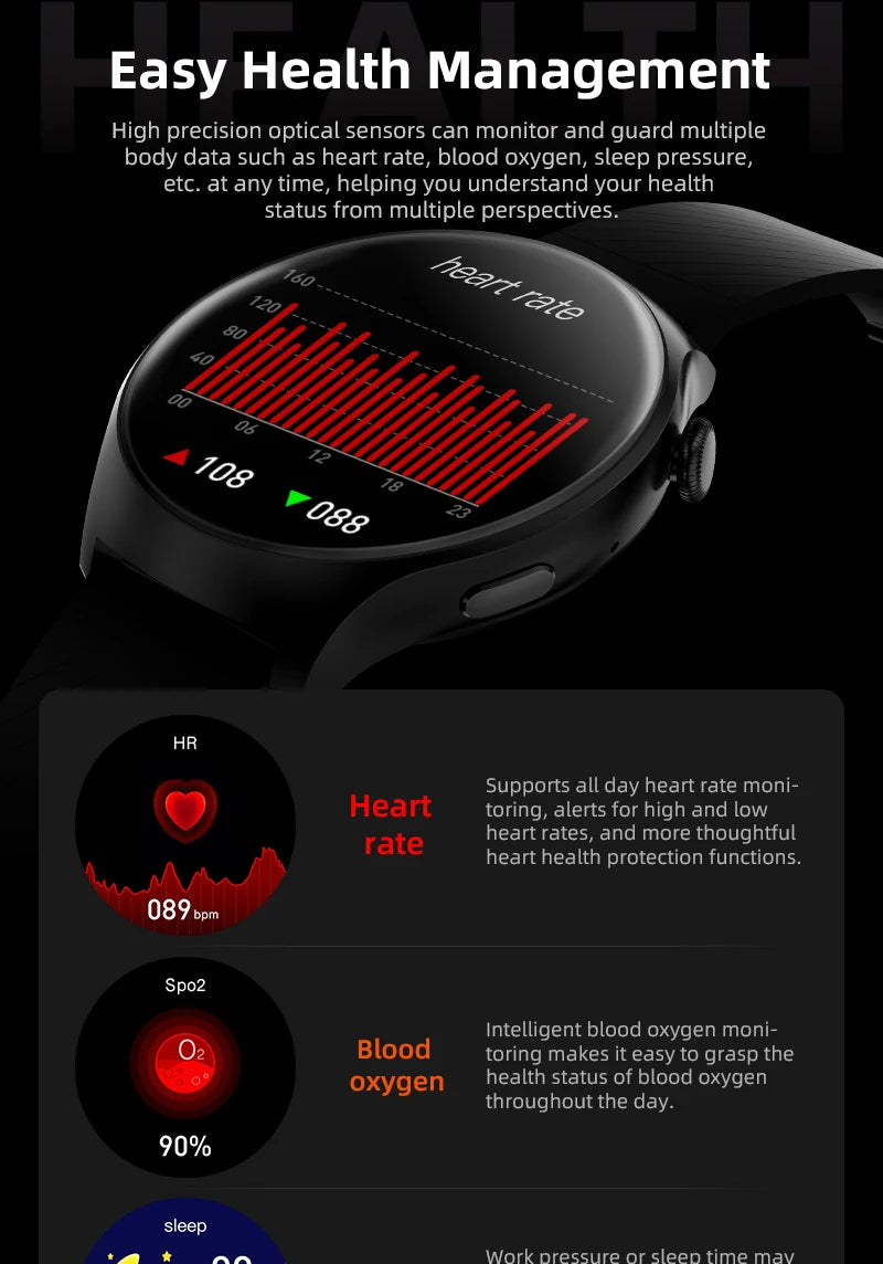 JW4 Pro+ Smartwatch – Bluetooth Calling & GPS Tracking