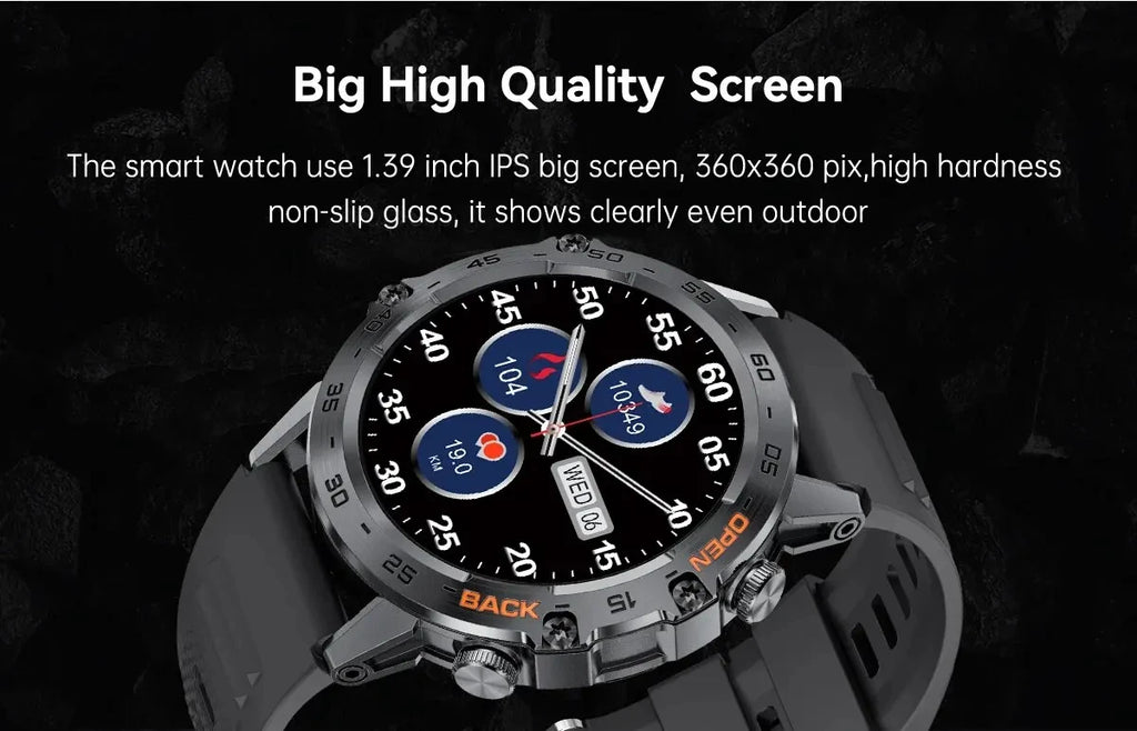 Smartwatch  2025 – AMOLED Screen with ECG & PPG