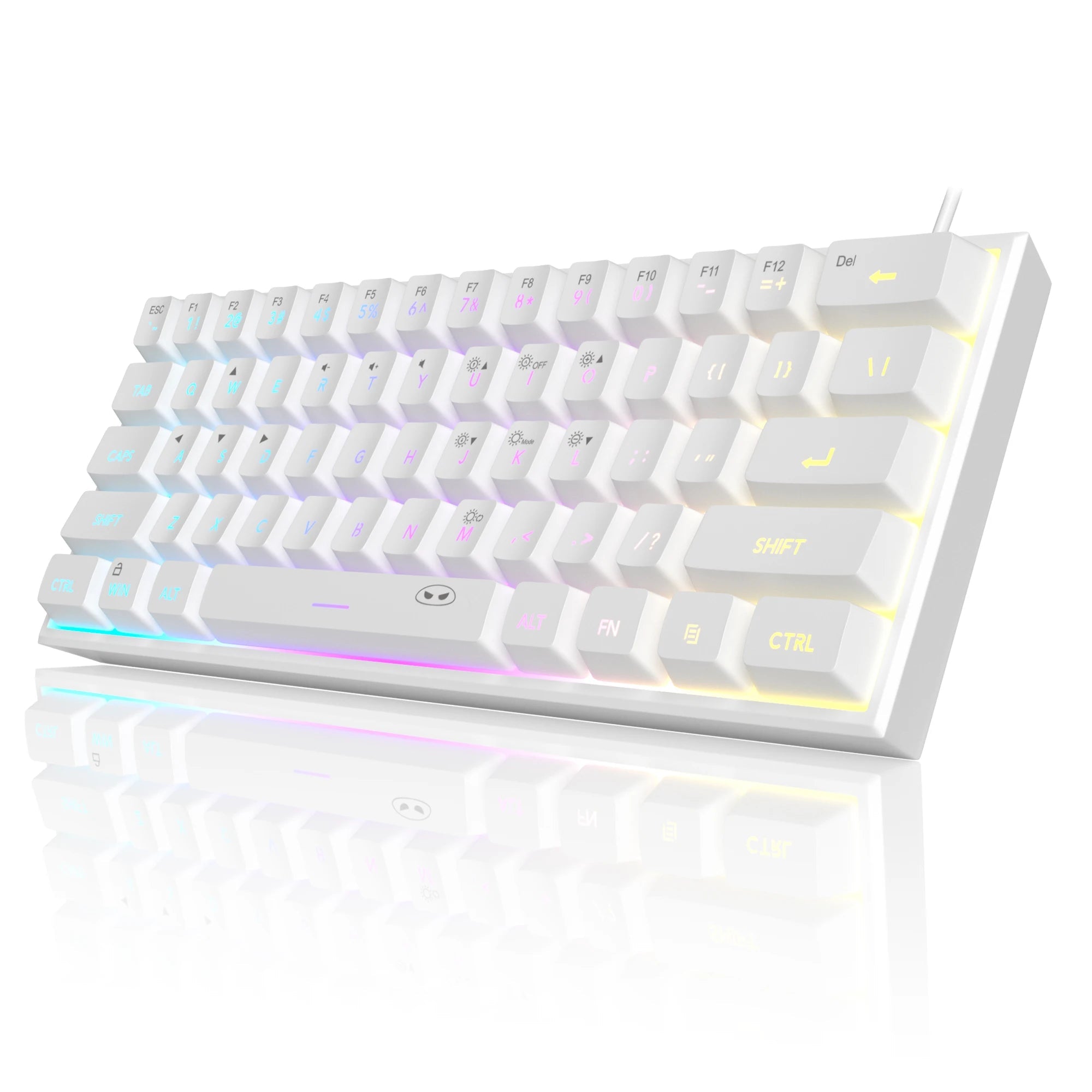 MageGee Mini 60% Gaming Keyboard – RGB Backlit, Ergonomic, Waterproof