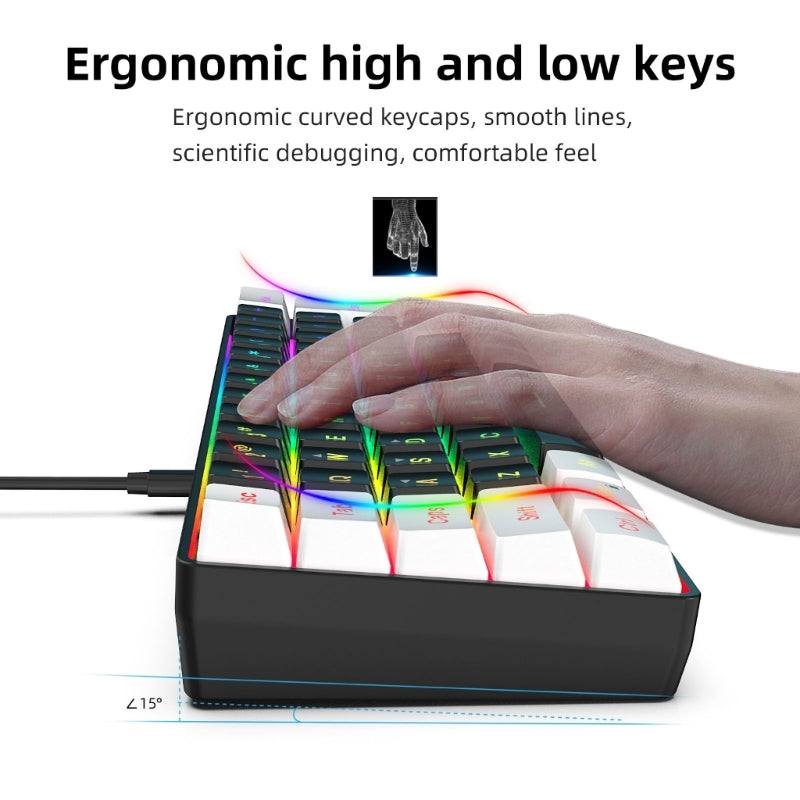 RGB Gaming Keyboard – Water Resistant with Media Keys & Comfortable Typing