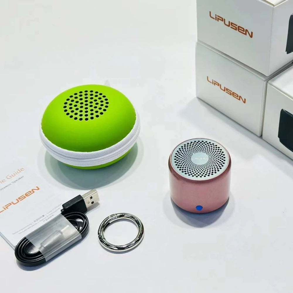 A106 Pro Mini Bluetooth Speaker – Bass Boost, IPX7 Waterproof, with Case