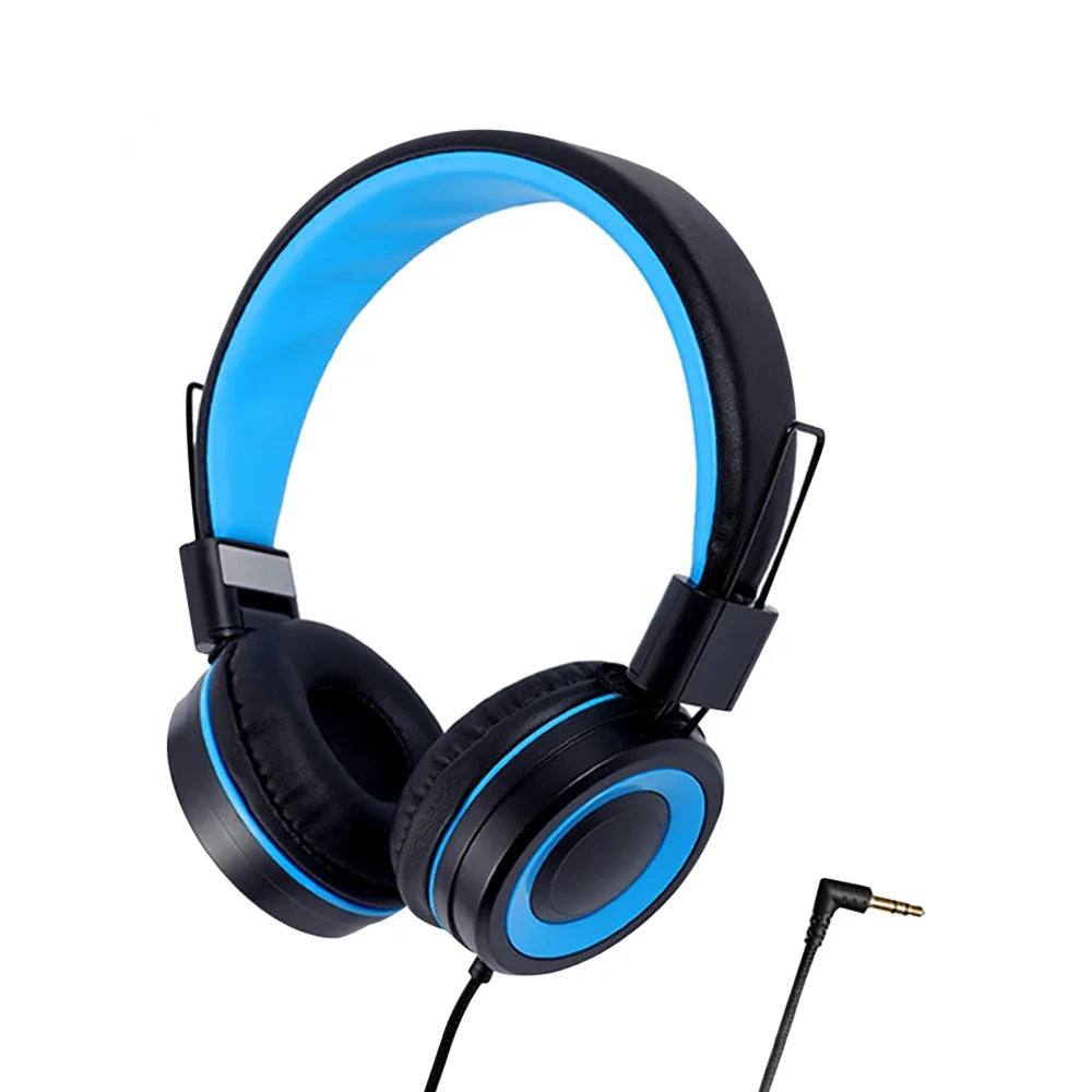 Foldable Wired Headphones – 3.5mm Jack with Mic & Stereo Sound