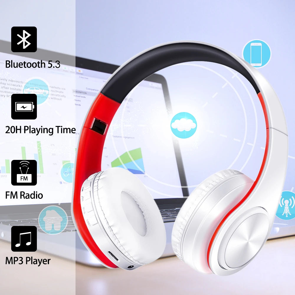 Bluetooth Sports Headphones – Stereo Sound & Foldable Design