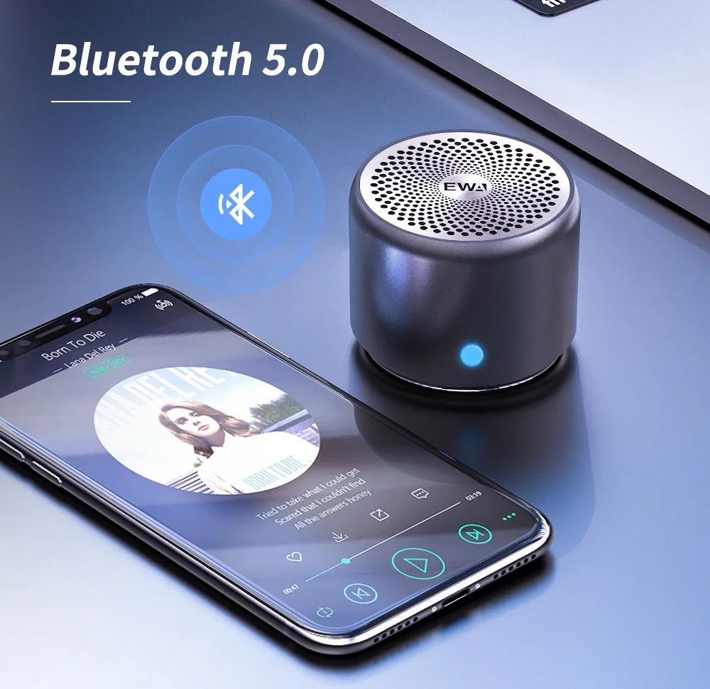 A106 Pro Mini Bluetooth Speaker – Bass Boost, IPX7 Waterproof, with Case