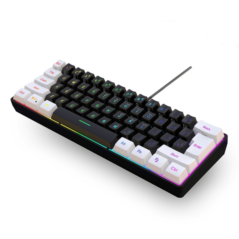 RGB Gaming Keyboard – Water Resistant with Media Keys & Comfortable Typing