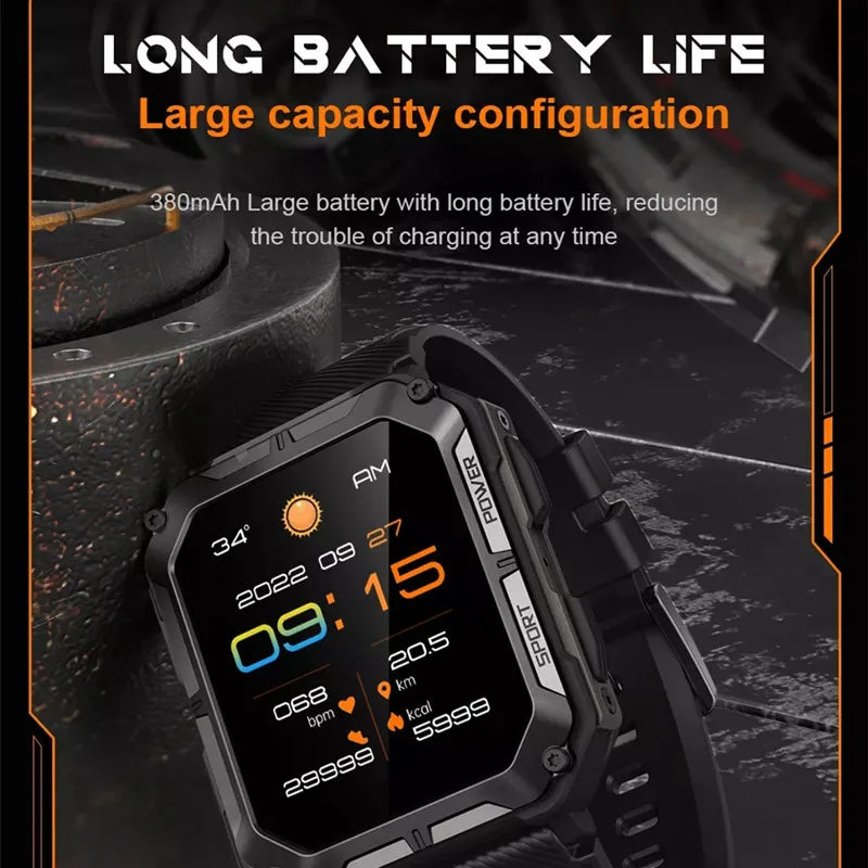 C20 Pro Sports Smartwatch – Music, Health Monitor & Bluetooth Calls