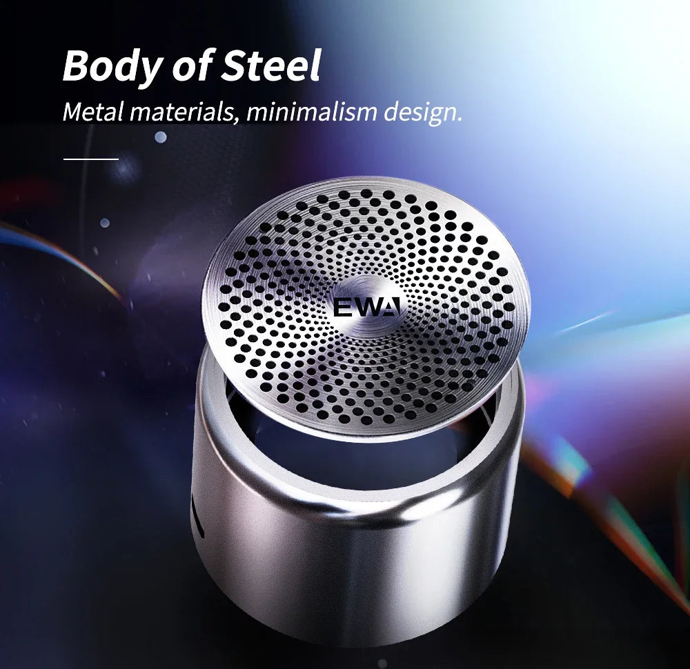 A106 Pro Mini Bluetooth Speaker – Bass Boost, IPX7 Waterproof, with Case