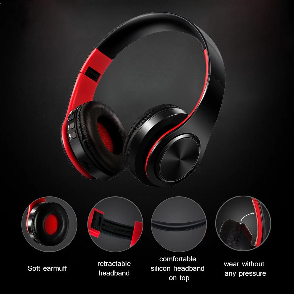 Bluetooth Sports Headphones – Stereo Sound & Foldable Design