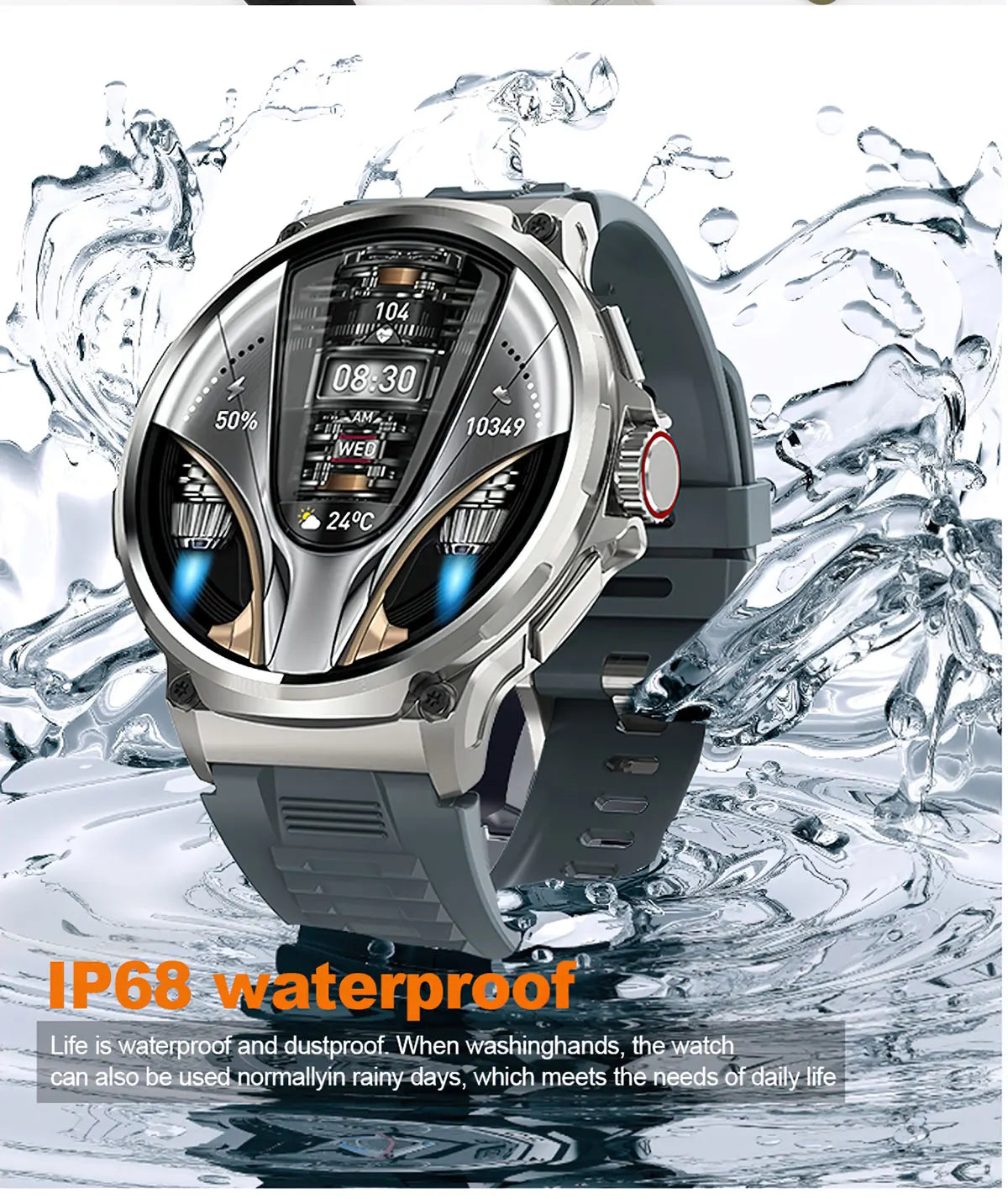New 1.85" Ultra HD Smartwatch – GPS Tracking & Bluetooth Calls