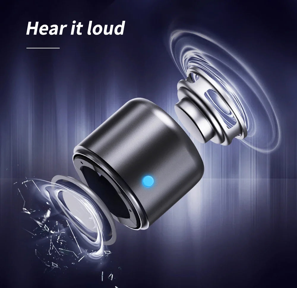 A106 Pro Mini Bluetooth Speaker – Bass Boost, IPX7 Waterproof, with Case