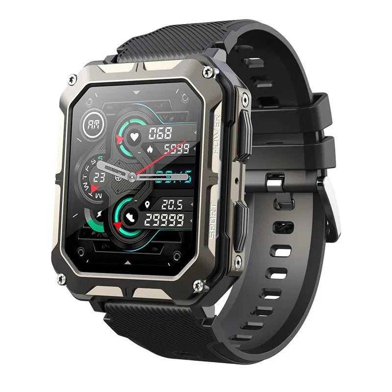 C20 Pro Sports Smartwatch – Music, Health Monitor & Bluetooth Calls