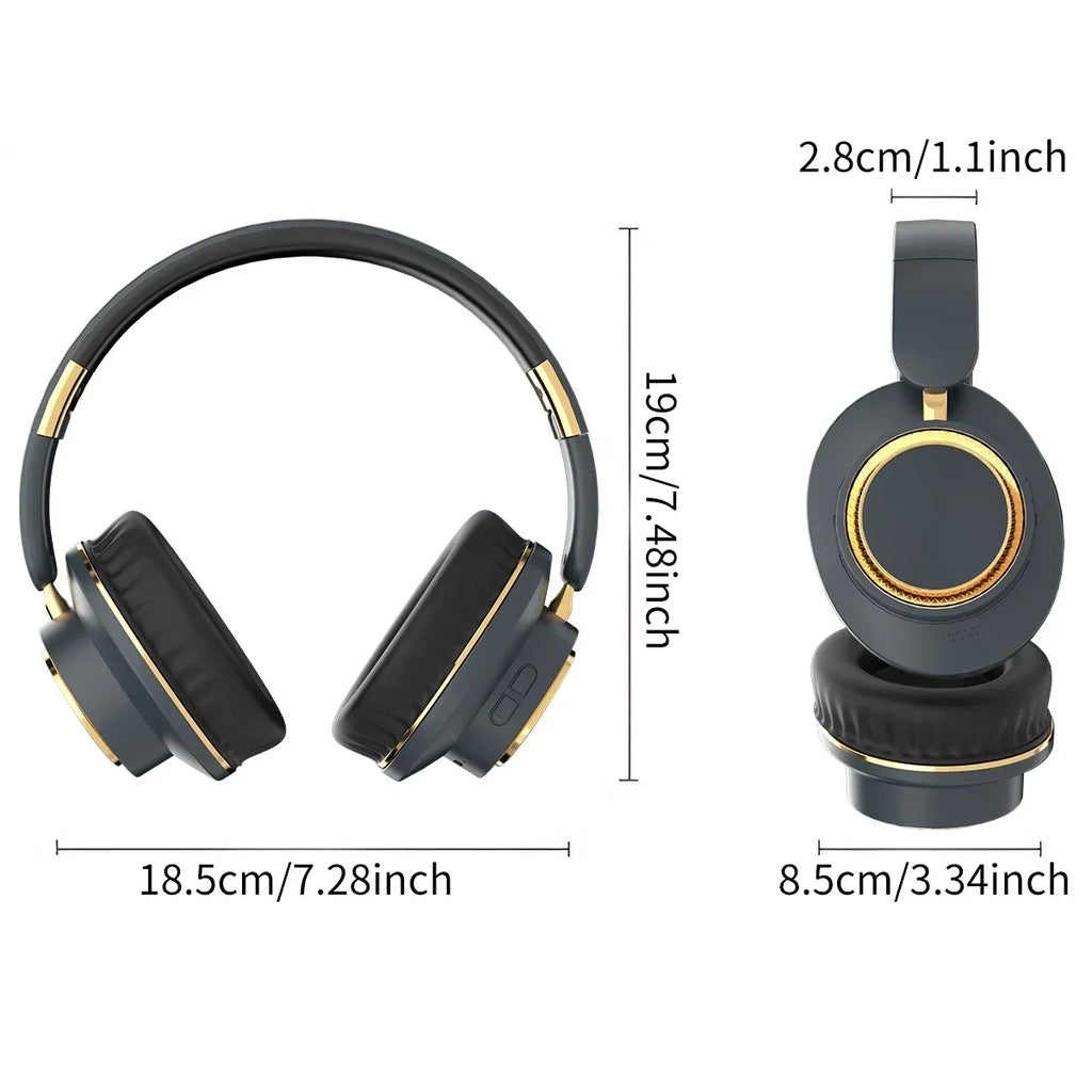 Foldable Bluetooth Sports Headset – Bass Sound, TF Card, Unique Design
