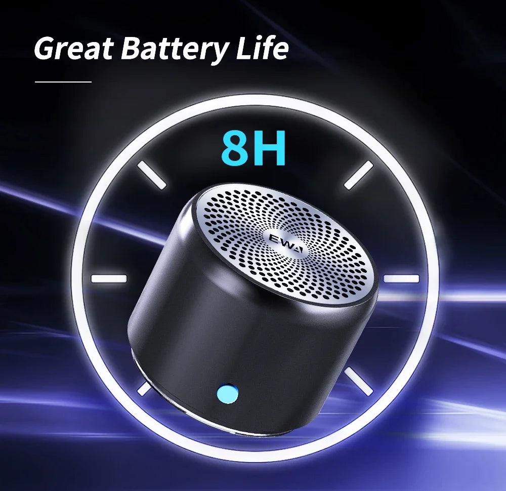 A106 Pro Mini Bluetooth Speaker – Bass Boost, IPX7 Waterproof, with Case