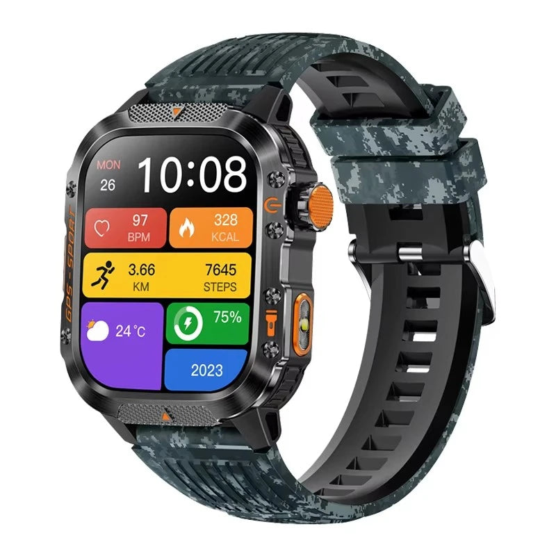 HT36 Smartwatch for Men – Outdoor Sports with GPS & Compass