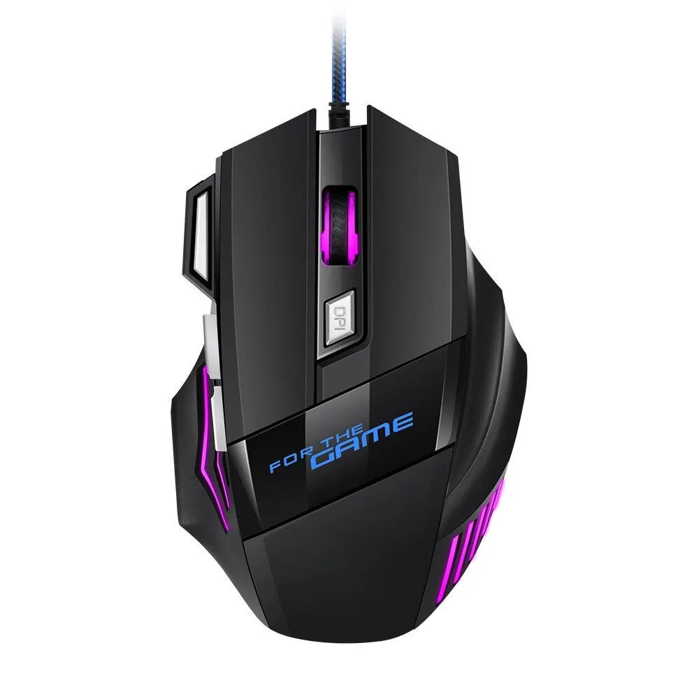 RGB Gaming Mouse – 7D Precision Wired Mouse for Laptop & PC Gamers