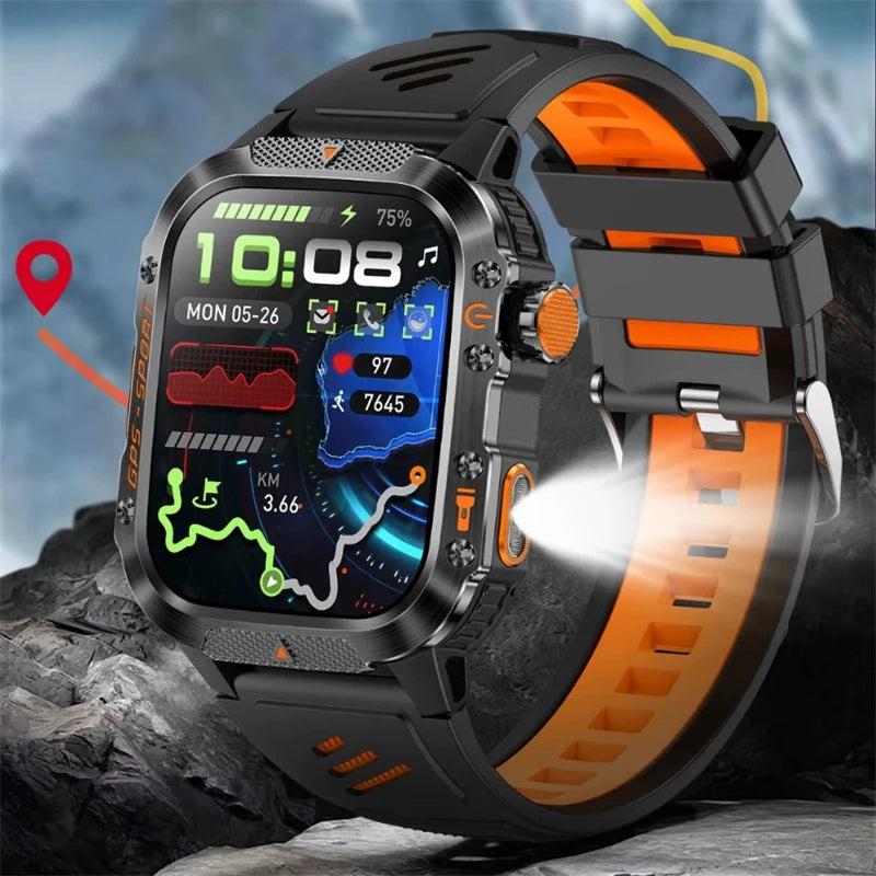 HT36 Smartwatch for Men – Outdoor Sports with GPS & Compass