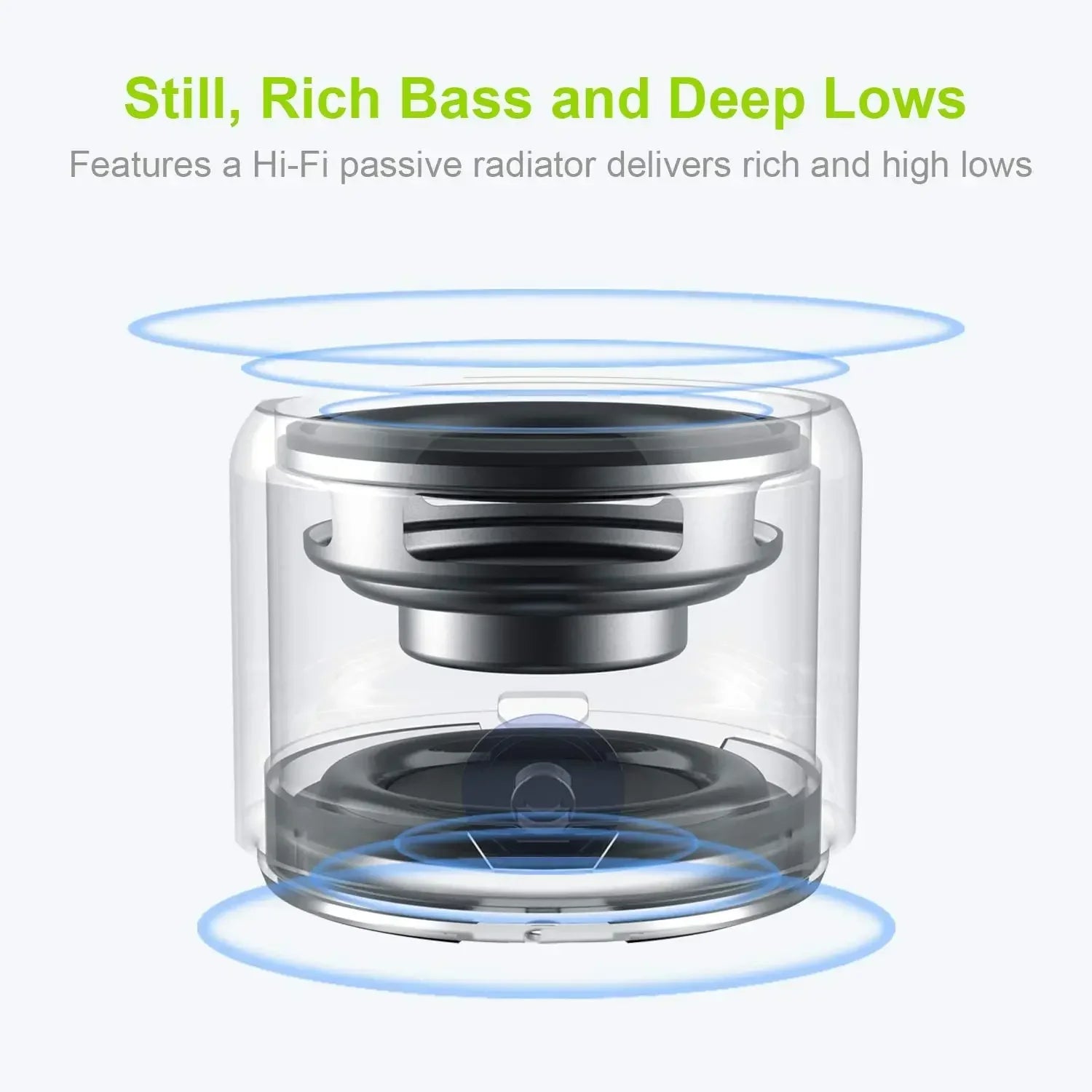 A106 Pro Mini Bluetooth Speaker – Bass Boost, IPX7 Waterproof, with Case