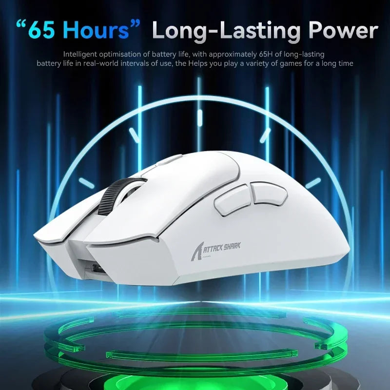 Attack Shark R1 Gaming Mouse – Tri-Mode, 18000DPI, Macro Programmable