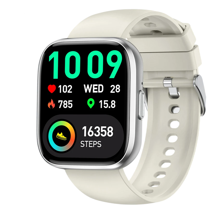 IUTECH P114 Smart Watch – 1.85" Display, Bluetooth Call, Waterproof for Men & Women