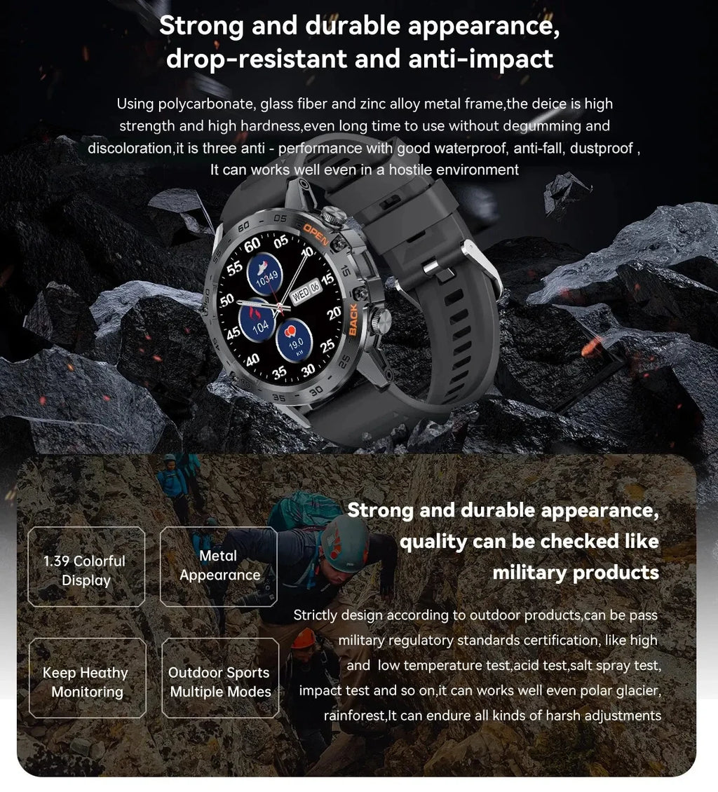 Smartwatch  2025 – AMOLED Screen with ECG & PPG