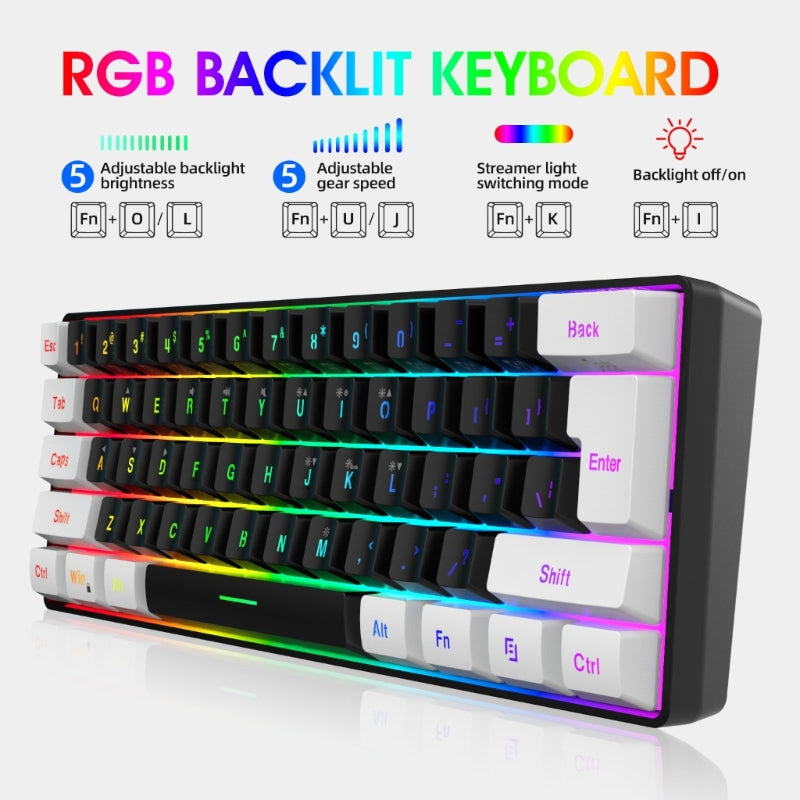 RGB Gaming Keyboard – Water Resistant with Media Keys & Comfortable Typing