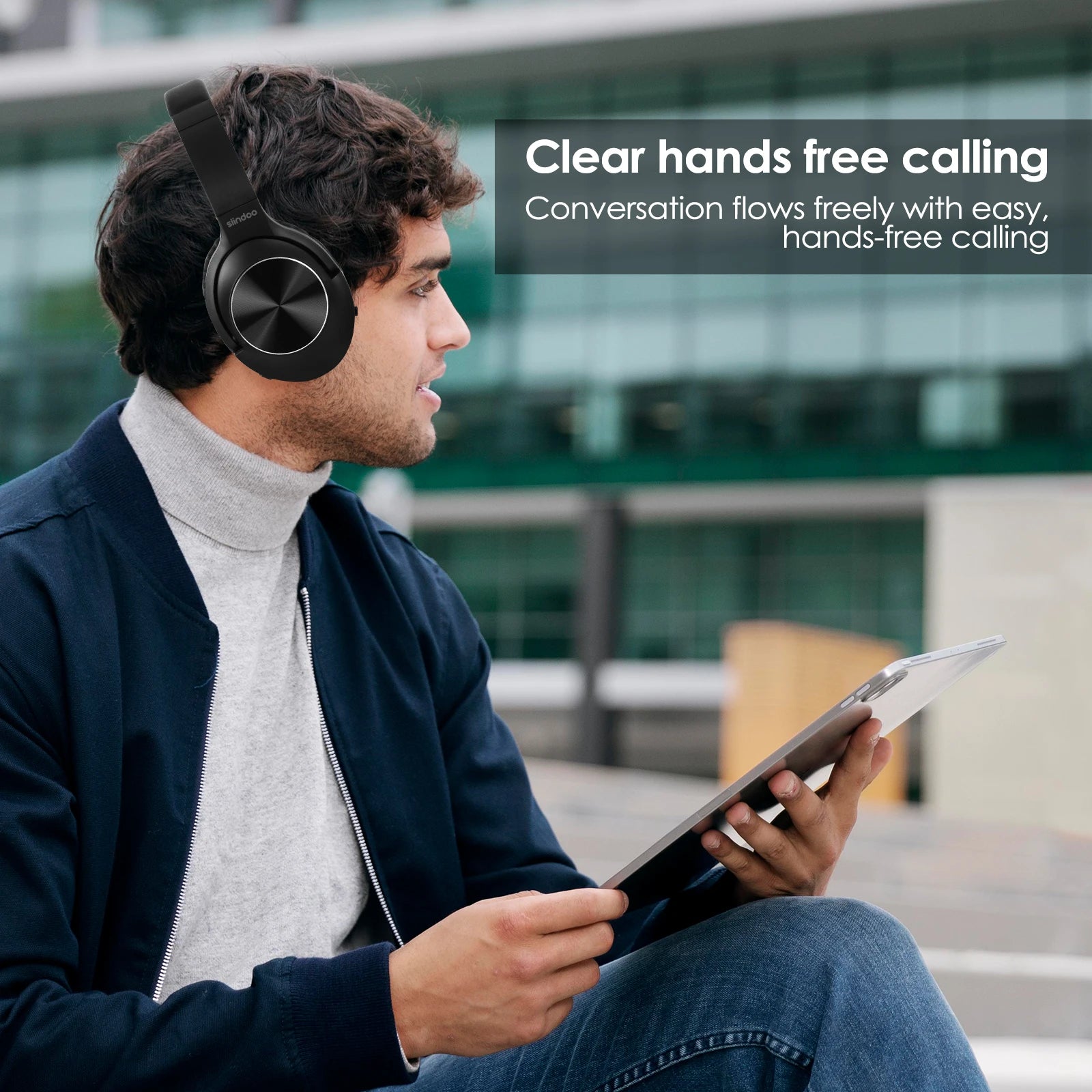 Siindoo ANC Headphones – Active Noise Cancelling & Deep Bass